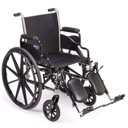 Invacare Tracer SX5 Wheelchair, with Desk Length Arms and T94HCP Elevating Legrests with Padded Calf Pads, 16" Seat Width, TRSX56FBP / T94HCP