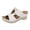 White, variant on Orthopedic Sandals for Women Fashion Buckle T-Strap Open Toe Wedge Slides Comfortable Thick Sole Summer Walking Beach Shoes Red Size 7.5