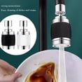 thumbnail image 4 of Splash Proof Booster Swivel Kitchen Filter Tap, 360-Degree Swivel Splash-Proof Faucet Aerator, Universal Adapter Included, Easy Installation for Bathrooms and Kitchens, 4 of 9