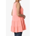 thumbnail image 4 of TheMoogan Women's PLUS S~3X Sleeveless Tiered Ruffle Babydoll TUNIC Cute Relaxed Tank Top, 4 of 6