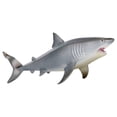 thumbnail image 1 of Mini Tudou Great White Shark Toy,11’’Realistic Sea Animal White Shark Figurine,Life-Like Ocean Organism Creature Cognitive Toy Figure,Best Collection Gift,Cake Topper for Ages 3+ Kids, 1 of 5