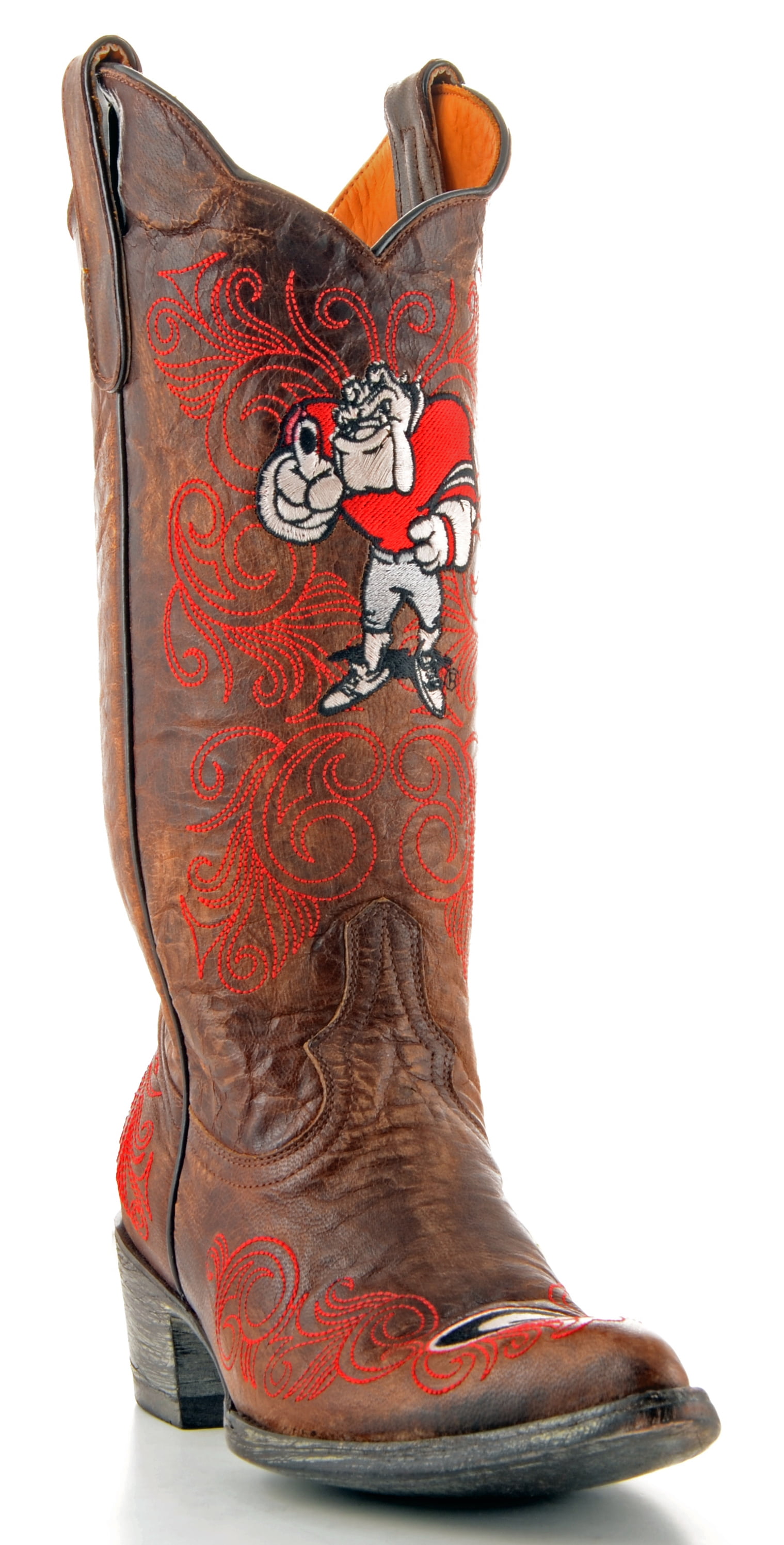 Gameday Boots Womens 13" Tall Leather University Of Georgia Cowboy Boots by GameDay Boots