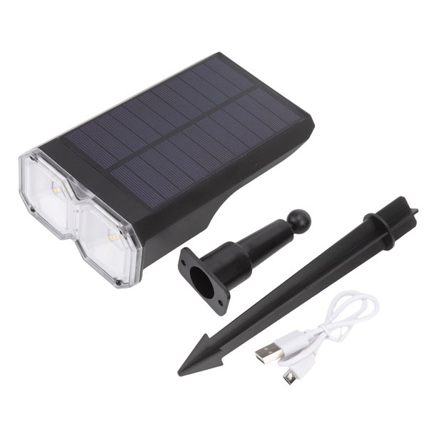 Focos solares para exteriores con LED IP65, resistentes al agua, para patio y césped