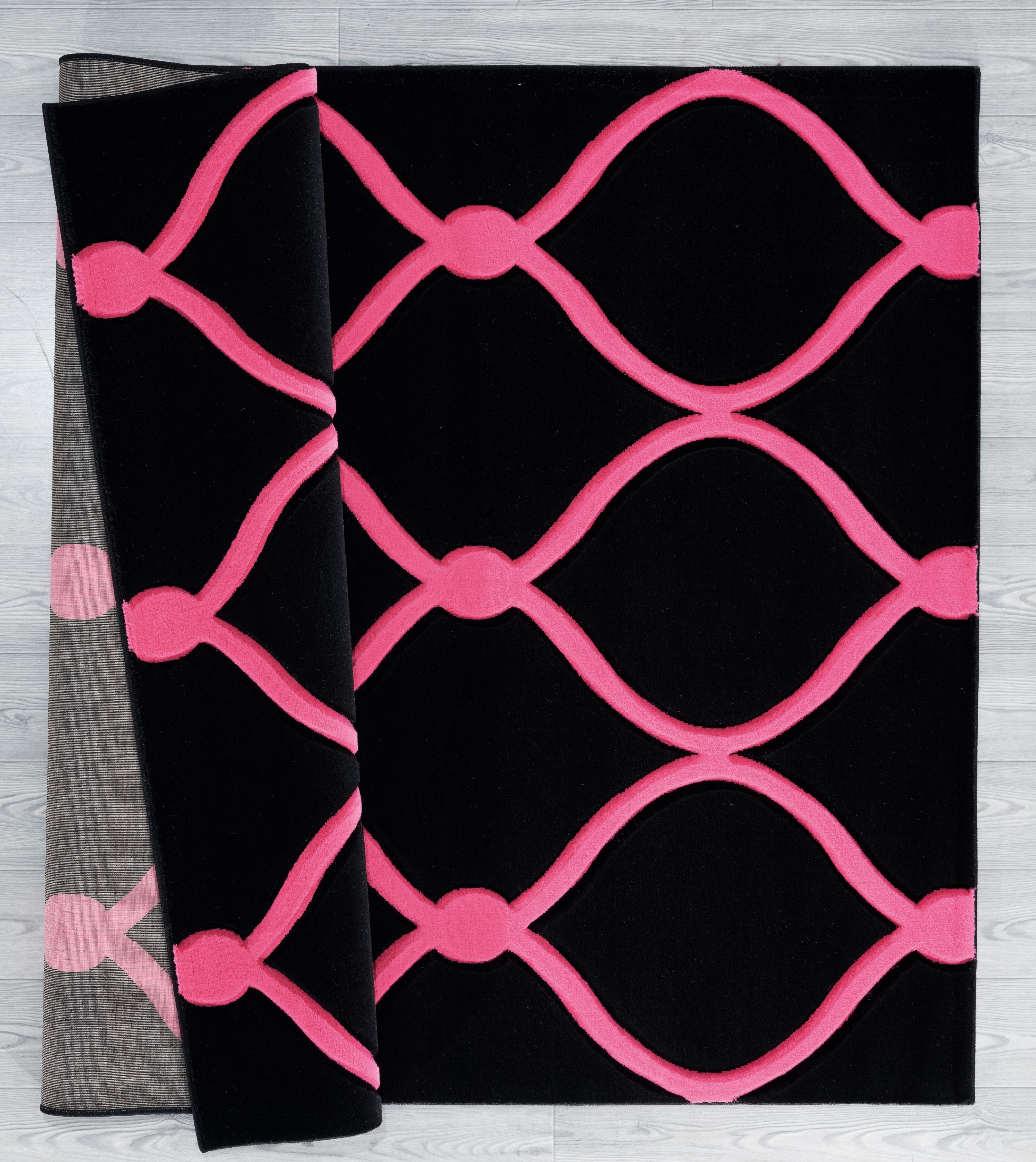 United Weavers Drachma Freya Modern Trellis Accent Rug, Pink, 1'10" x 2'8"