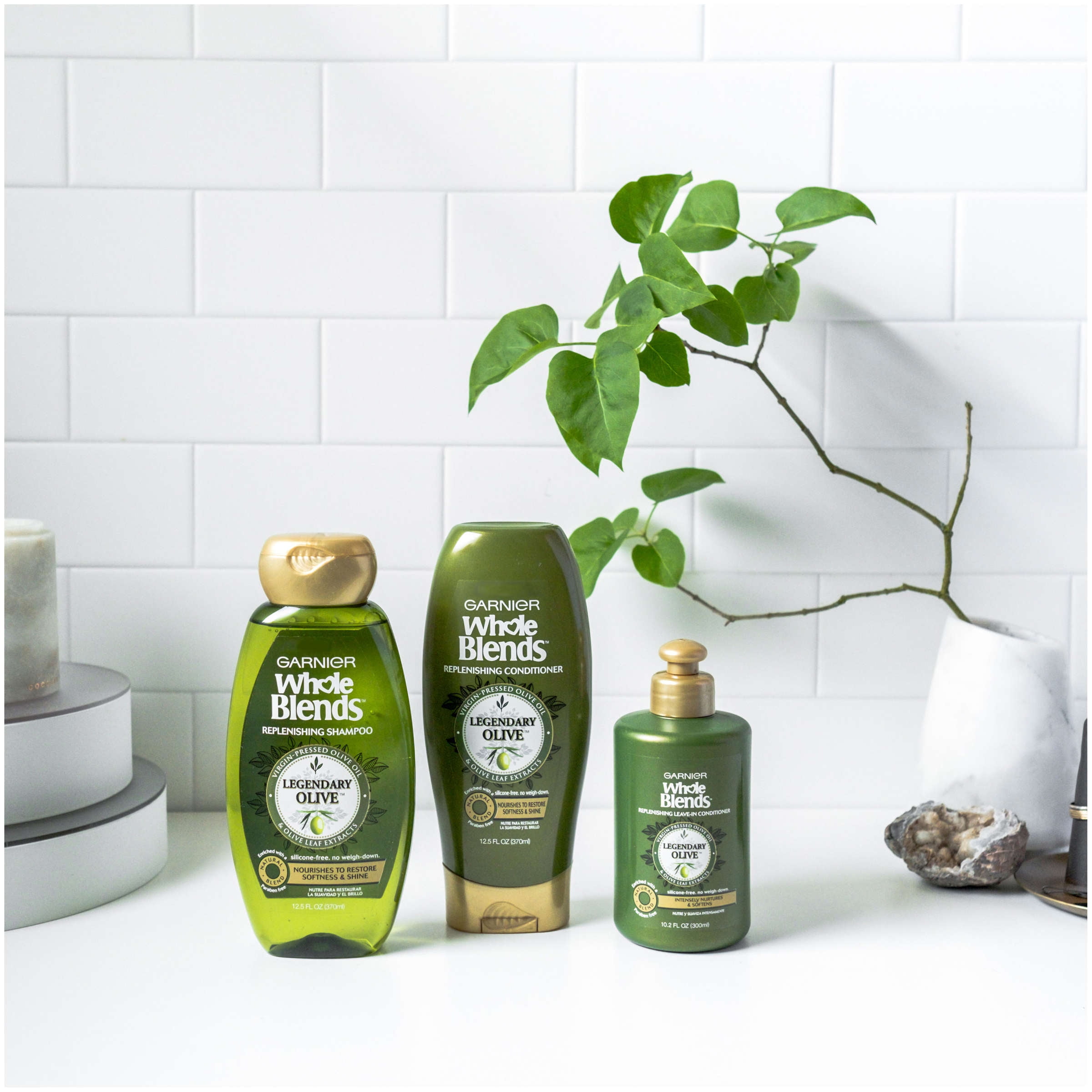 Shah Fisker Forhåbentlig Garnier Whole Blends Replenishing Shampoo Legendary Olive, Dry Hair, 12.5  fl. oz. - Walmart.com