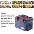thumbnail image 3 of Bolsa de Almuerzo Aislada Papel de Aluminio Grueso de 15 L Caja de Almuerzo Reutilizable Portátil de Gran Capacidad Correa de Hombro Ajustable para Oficina Hogar Escuela ANGGREK Otros, 3 of 8
