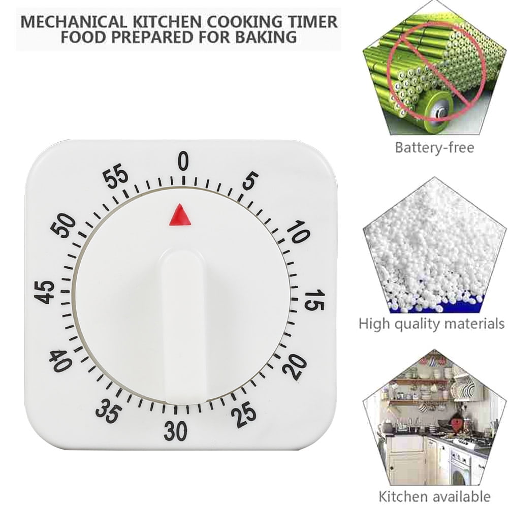 Large Kitchen Timer 60 minute Count-Down Cooking Baking Loud Alarm  Mechanical UK