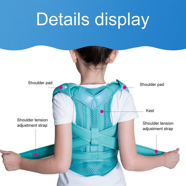 Children Hunchback Rectification Belt Posture Corrector Brace Back Spine Support Belt Posture Corrector Brace Back Spine Support Belt Shoulder Corrector Strap for Body Shaping