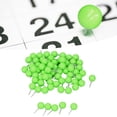 thumbnail image 3 of 100Pcs Map Tacks Steel Plastic Push Pins 9.5x20mm Retro Beads Head Marking Pins Decorative Marking Pins Used for Bulletin Board Fabric Marking Cork Boards [Green], 3 of 9