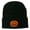 Black, variant on Halloween Mad Jack o Lantern Embroidered Long Beanie - Black OSFM
