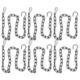Hanging Basket Replacement Iron Sling Chain with Hook 6Pcs Garden