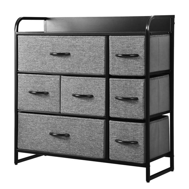 7 Drawer Dresser Storage Organizer, Extra Long Dressers For Bedroom