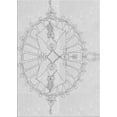thumbnail image 1 of Ahgly Company Indoor Rectangle Patterned Dark Gray Novelty Area Rugs, 2' x 4', 1 of 6