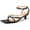 black, variant on Women Strappy Low Kitten Heels Sandals Open Square Toe Flip Flop Summer Dress Party Shoes