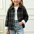 thumbnail image 2 of BLVB Toddler Baby Boys Girls Long Sleeve Button down Shirts Classic Collared Lightweight Jackets Kids Fall Clothes(Multicolor,1-2Years), 2 of 7