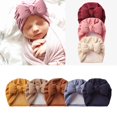 thumbnail image 1 of Winter Autumn New Thick Warm Cotton Baby Hat Big Bows Newborn Baby Bonnet 0-36 Months Knit Baby Girl Hat Beanie Cap7 He Qiyong unisex, 1 of 1