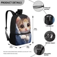 thumbnail image 3 of Jeiento Kawaii Cat Bookbag for Girls 7-8 Backpack with Lunch Box and Pencil Case 3 PCS School Backpack for Elementary School Kids Rucksack with Laptop Compartment, 3 of 7
