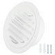 thumbnail image 1 of Cubierta de ventilación redonda de 4" Uxcell, rejilla de acero inoxidable con louver para ductos de ventilación, blanca, 1 of 6