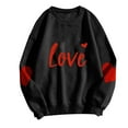 thumbnail image 5 of FDGIU ‌Valentine's Day Shirt Women, Heart Print Long Sleeve T-Shirt with Crew Neck for Valentine's Outfit & Casual Wear, 5 of 5