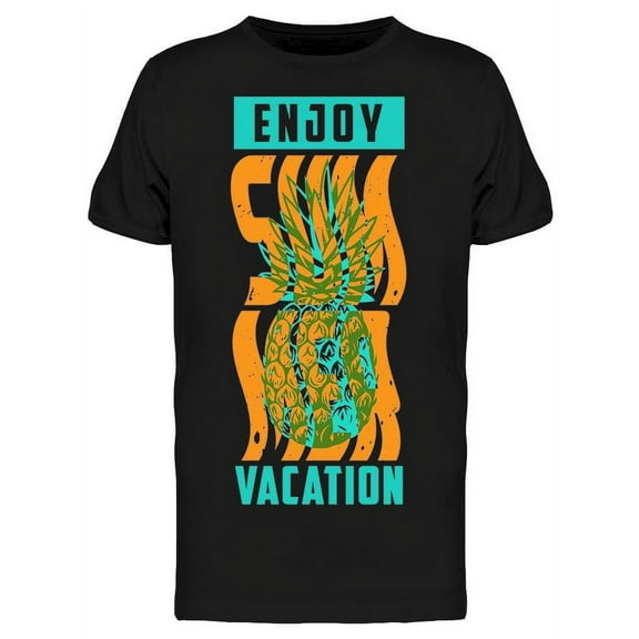 Summer Vacation Pineapple   T-Shirt Men -Image by Shutterstock, Male 3X-Large