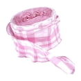 thumbnail image 2 of Pink Gingham Ribbon, 1.5 Inch x 10 Yards Plaid Ribbon Ruffled Edge Polyester Fabric Craft Ribbons for Gift Wrapping Wedding Invitations Bouquets Christmas Decor, 2 of 7