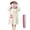 Beige, variant on Quirky Big Mouth Monster Plush Hooded One-Piece Pajamas with Styling Comb Novelty Costume Jumpsuit for Fun Halloween Holiday Wear