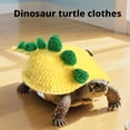 thumbnail image 5 of Handmade Knitted Turtle Sweater with Adjustable Strap, Crochet Tortoise Clothing for Small Pets, Cute Dinosaur-Style Turtle Costume for Photos & Parties, Funny Reptile Outfit, Creative Gift for Pet L, 5 of 9