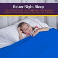 thumbnail image 4 of Special Supplies Compression Sheet for Kids – Breathable, Cool & Stretchy Alternative to Weighted Blankets – Sensory Blanket for Calming Sleep, Blue (Full), 4 of 9