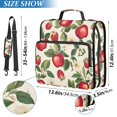 thumbnail image 2 of FORMRS Zipper Binder with Shoulder Strap 2-inch Ring 500 Sheet Capacity File Bag, Apple Leaves Pattern, 2 of 5