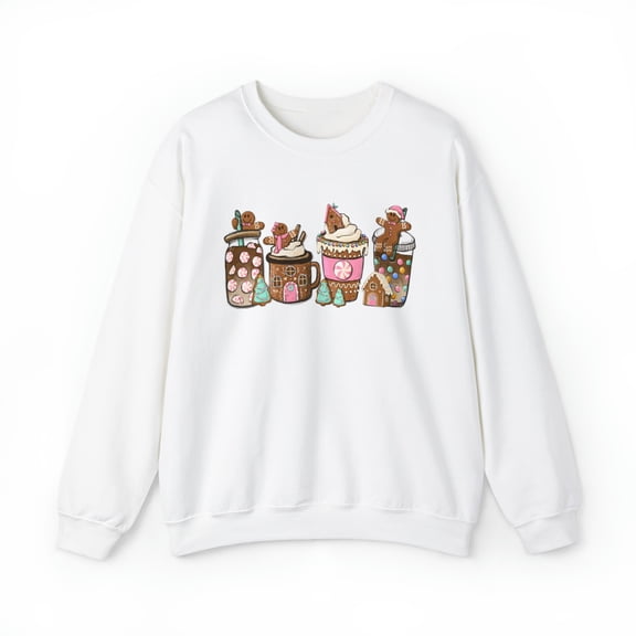 Gingerbread Christmas Coffee Sweatshirt, Christmas Coffee Sweater