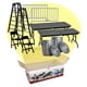 thumbnail image 1 of Set de accesorios para figuras de lucha libre con 2 mesas, 2 escaleras y 2 sillas, 1 of 2