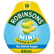 1 Pack | Robinsons Squashd Lemon & Lime 66Ml & 3x Disposable Cup