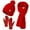 Red, variant on REDESS Women's Hat and gloves Scarf Winter Set,Beanie Hat Touch Screen Gloves Long Scarf Sets for Women