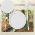 thumbnail image 3 of Ambesonne Autumn Place Mats Set of 4, Misty Woods Cornwall, Standard Size, Orange Green Yellow, 3 of 6