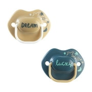 Tommee Tippee Moda Pacifiers | 18-36m, 2 Count | Includes Sterilizer Box