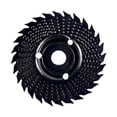 thumbnail image 2 of MTBLYS Juego de discos de tallado de madera de 100 mm con orificio de eje de 16 mm para amoladora angular | Disco de lijado para madera, muela abrasiva para lijado, pulido y superficies de madera, 2 of 9
