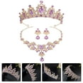 thumbnail image 2 of Shisuyan Bridal Jewelry Set Zinc Alloy Rhinestone 1 Set 5.9x5.9x2.4in, 2 of 7
