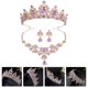 thumbnail image 2 of 1 conjunto Joya nupcial Corona nupcial y joyería Joyería de boda Juego de joyas de nupcias Collar de aretes de tiara, 2 of 3