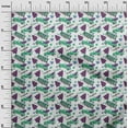 thumbnail image 3 of oneOone Cotton Flex Green Fabric Christmas Dress Material Fabric Print Fabric By The Yard 40 Inch Wide, 3 of 5