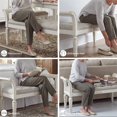 thumbnail image 4 of Ashley Realyn Tufted Bench with Scrolled Arm in Antique White, 4 of 8