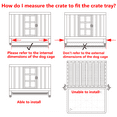 thumbnail image 3 of 2PCS Dog Crate Tray 36" - ChewProof Replacement Pan, Easy to Clean, Easy to Assemble,Ideal for Potty Training - Perfect for Pet Crates & Kennels, 3 of 5