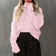 thumbnail image 3 of Vedolay Women's 2023 Sweaters Women's Fall Striped Oversized 2023 Pullovers Sweaters Casual Knit Tops,Pink XL, 3 of 5