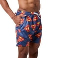 thumbnail image 3 of Superman Logo All-Over Print Men's Navy Active Mesh Shorts - XL, 3 of 7