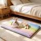 thumbnail image 5 of Alfombrilla refrescante de verano para gatos y perros, cojín para dormir de PVC suave y transpirable, plegable, ligero, 40x30 cm, multicolor, 5 of 6