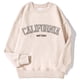 thumbnail image 1 of Sudadera con capucha con estampado de la costa occidental de California para mujer, jersey de manga larga con cuello redondo, ropa deportiva de tendencia coreana, 1 of 4