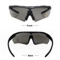 thumbnail image 4 of Gafas tácticas polarizadas para ciclismo y deportes extremos con 3 lentes intercambiables (amarillo, gris, transparente) - Protección UV400, resistentes a impactos y cómodas para uso prolongado., 4 of 6