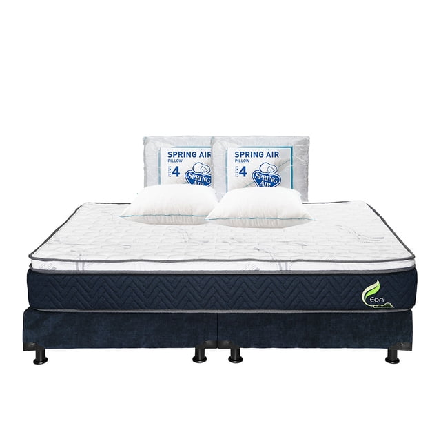 Colchón King Size Restonic Eon + Box + 2 Almohadas