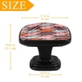 thumbnail image 4 of 4 Pcs Cabinet Handle Drawer Pulls Pigs Pink Brown Knobs with Screws Square Furniture Office Cabinet Knob Decoration, 4 of 7