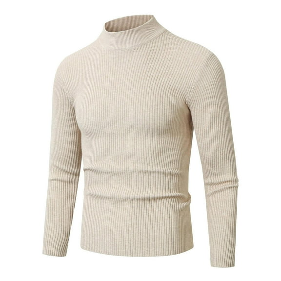 HomeGardon Mens Sweater Pullover Sweater Casual Top Round Knit Neck Fake Casual Sports Top Long Sleeved Round Neck Top/shirt,L-XXXL
