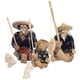 thumbnail image 1 of 3Pcs Mini Fisherman Statue Miniature Fisherman Figurines Chinese Style Fisherman Statue, 1 of 4